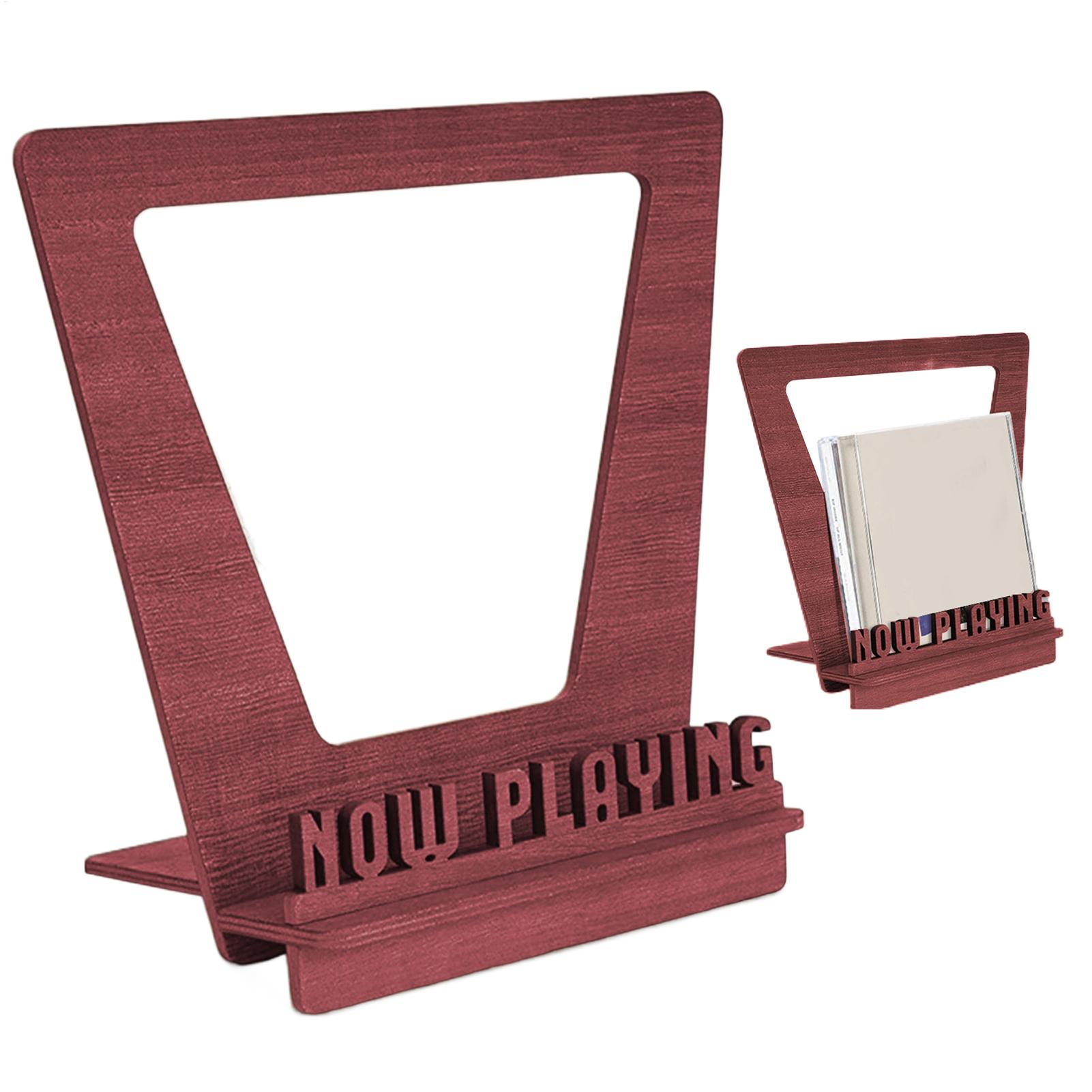 Display Stand Wood - Houten platenhouder, houten standaard voor platen,