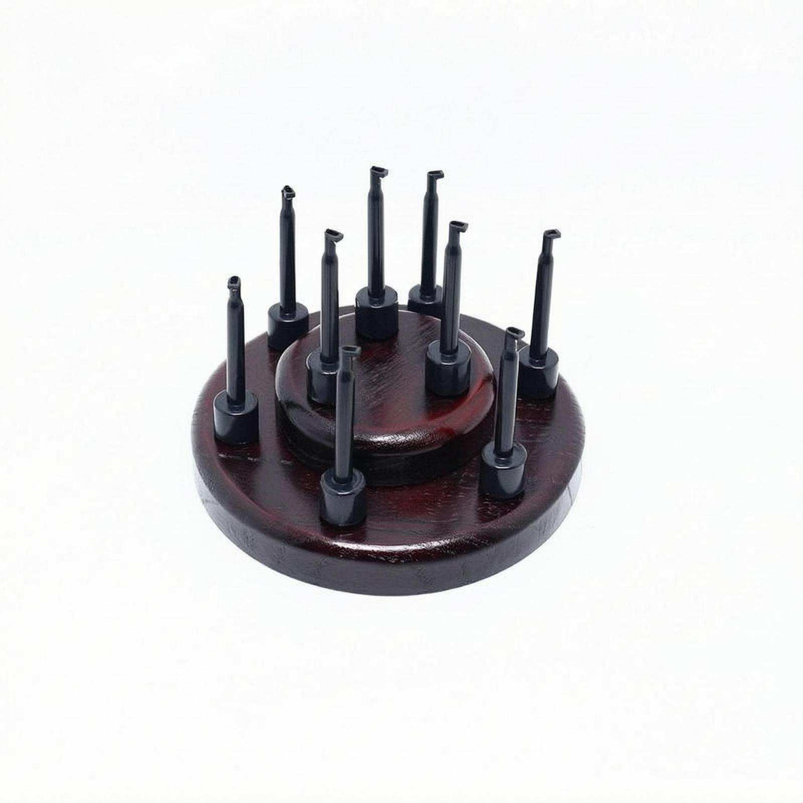 Display Stand Wood - Vliegvislokdozen Houten Displayrek Compacte Hakenhouder voor