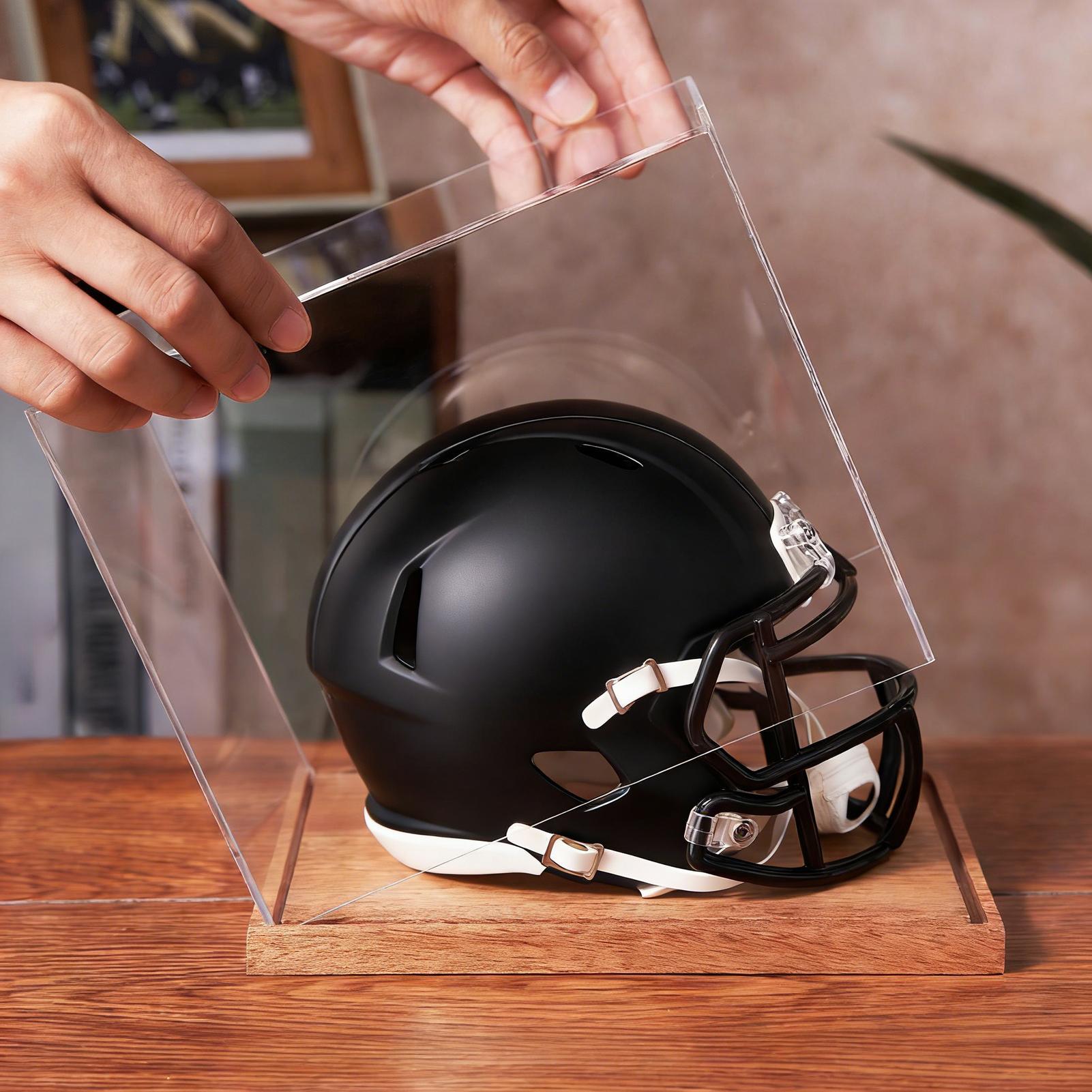 Voetbalhelm displaykast doorzi - Display Stand Wood recensie en prijs