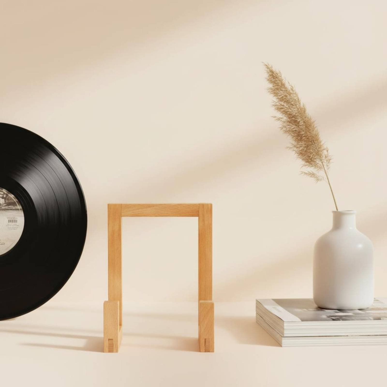 Vinyl vinylstandaard Houten vi - Display Stand Wood recensie en prijs