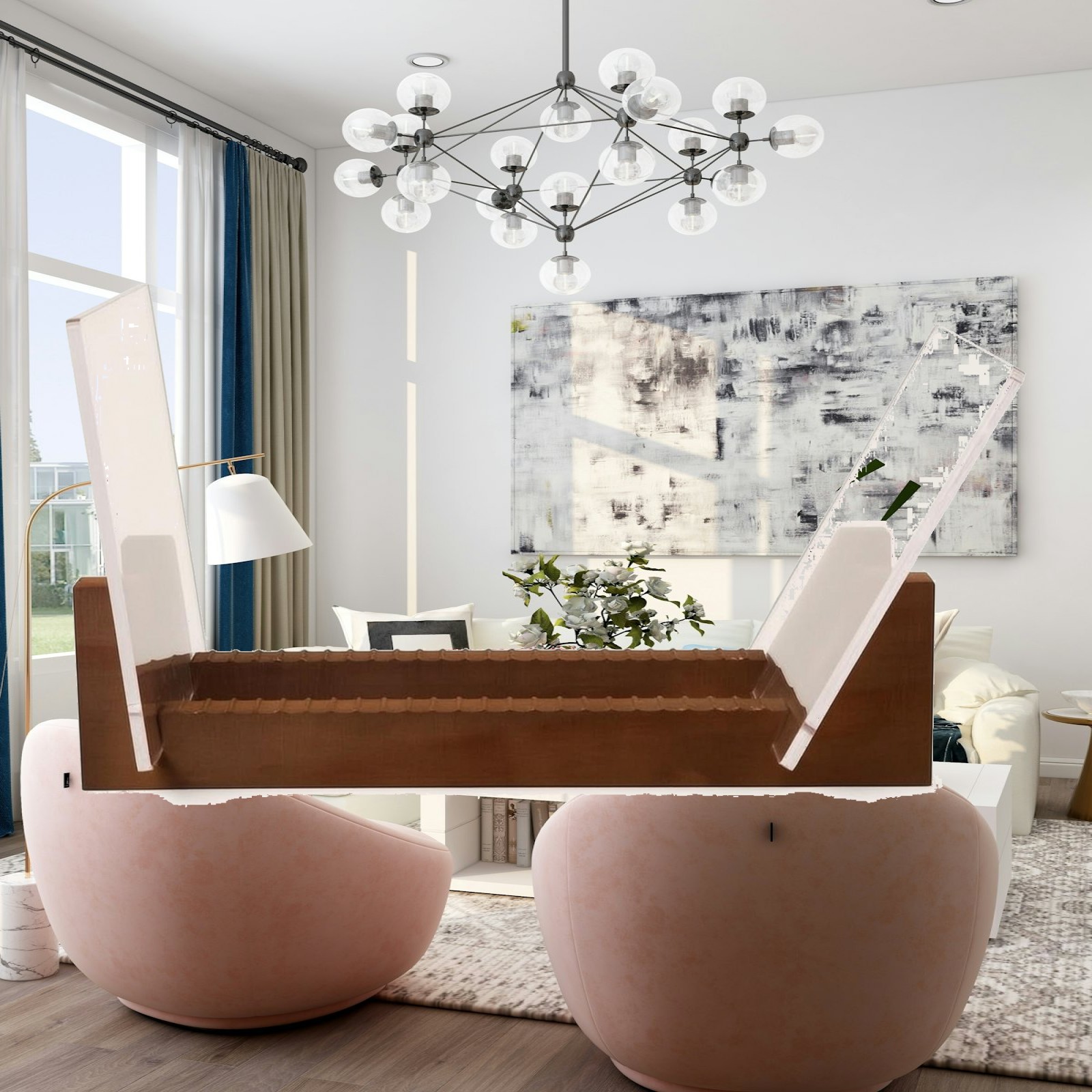Vinylstandaard met acrylpanele - Display Stand Wood recensie en prijs